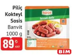 BANVİT PİLİÇ KOKTEYL SOSİS 1 KG